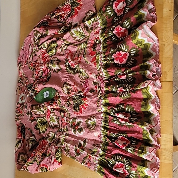 FARM RIO Aura Floral Cotton Skater Mini Dress - Picture 9 of 13